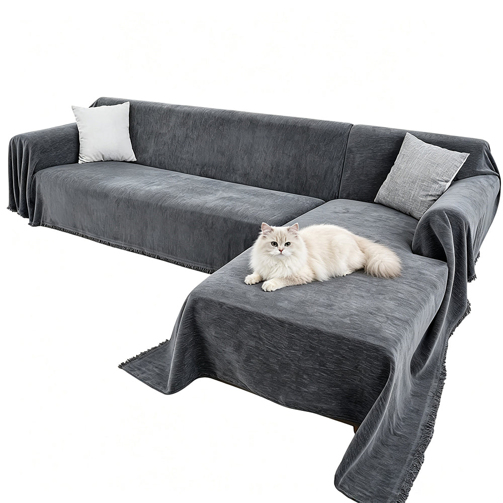 2Pcs Couch Covers for Sectional Sofa