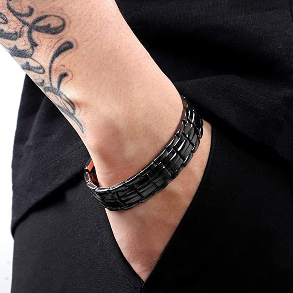 Copper Magnetic Bracelet Elegant Copper Bracelets Jewelry Black