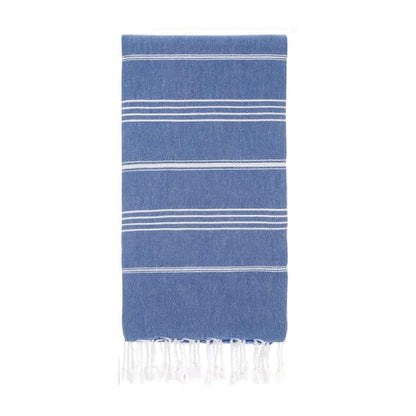 Cotton Turkish Beach Towels Quick Dry Towel for Bathing Swimming Travel Royal Blue