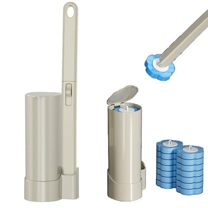 Toilet Bowl Brush and Holder Set Toilet Cleaning System with 24 Refill Heads