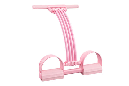 8 Tube Detachable Adjustable Pedal Resistance Band -Pink