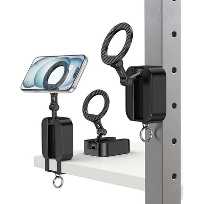 3 in 1 Double Sided Foldable Phone Stand Gym Clamp and Tripod Mount