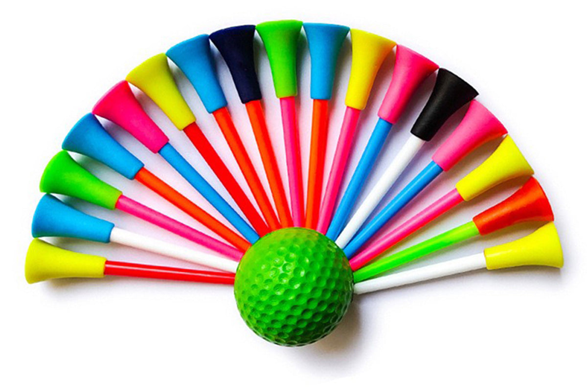 100Pcs 83mm Rubber Golf Tees for Reducing Spin and Improving Accuracy