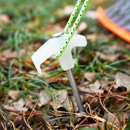 15Pcs Glow in the Dark Tent Pegs Heavy Duty Ground Anchor Tent Stakes