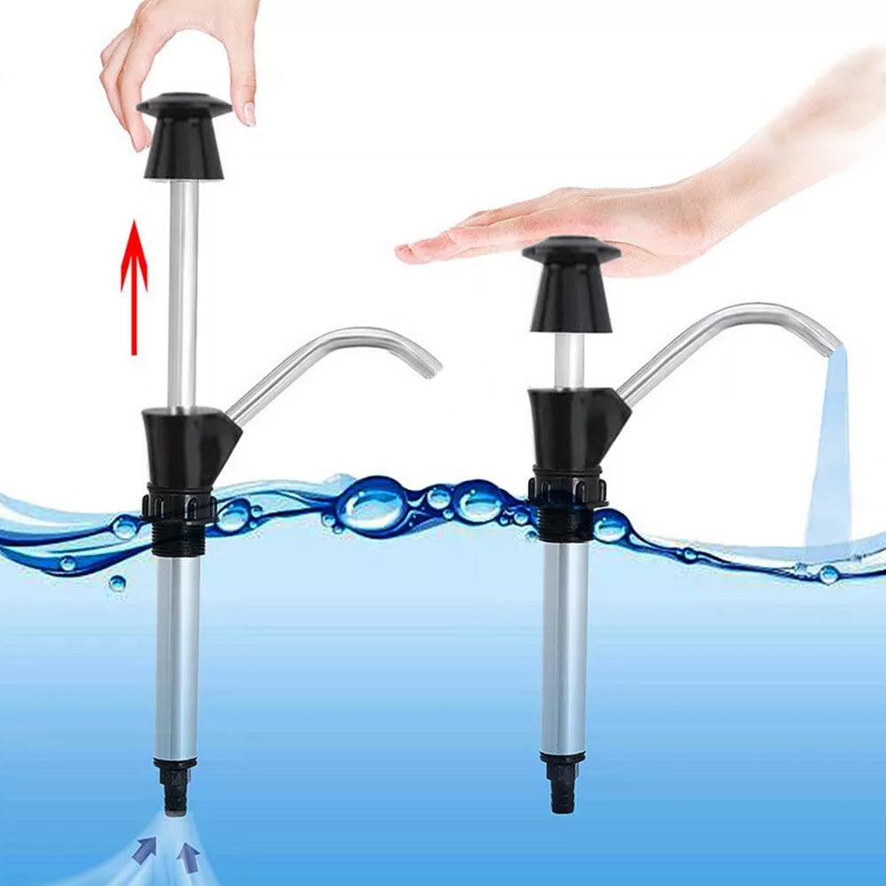 Portable Water Hand Pump Sink Tap Motorhome Camping Trailer Replacement Pumping Tool Black