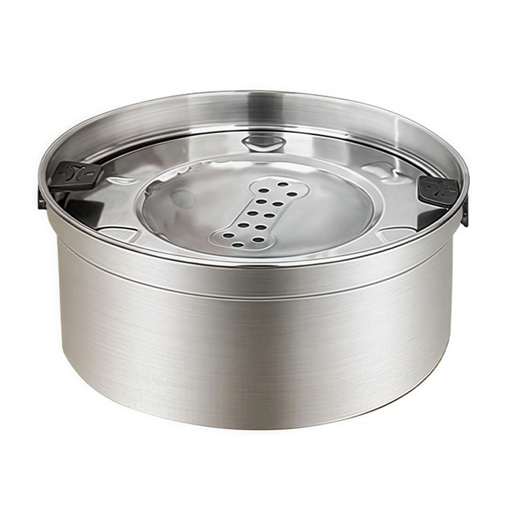Stainless Steel Floating Water Bowl No-Spill Slow Feeder for Dogs Cats