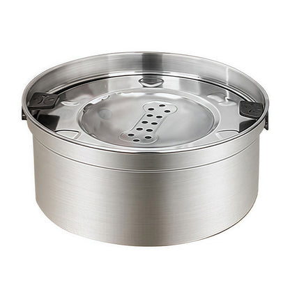 Stainless Steel Floating Water Bowl No-Spill Slow Feeder for Dogs Cats