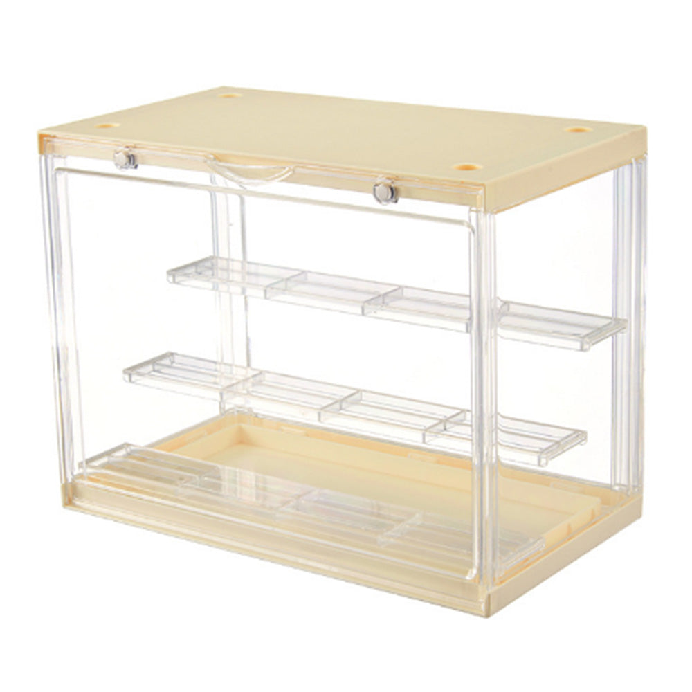 3-Tier Clear Display Case Dustproof Storage Box for Action Figures Collectibles Model Toys
