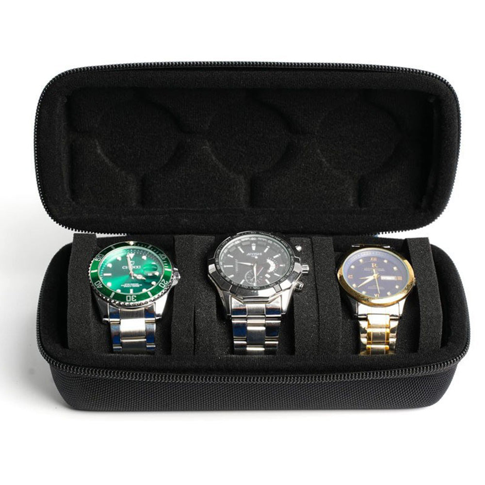 Portable Watch Storage Box Travel Organizer Watch Roll Display Case Style 1
