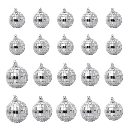 20Pcs Christmas Mirror Disco Balls ¨C Hanging Decorations for Party Wedding and DIY Crafts