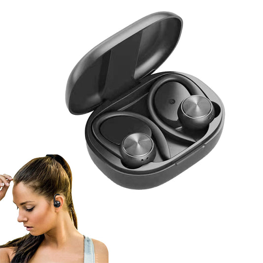 Wireless Bluetooth Earphones Ear Hoop Headphones Sport Gym Earbuds with Mic