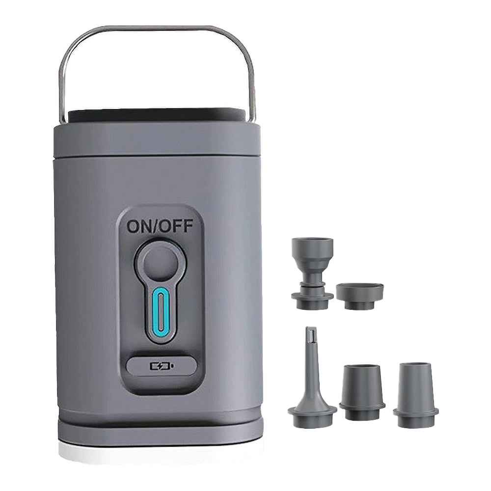 Mini Electric Air Pump with LED Light Rechargeable Portable Outdoor Pump for Pool Floats Air Bed Mattress Swimming Ring