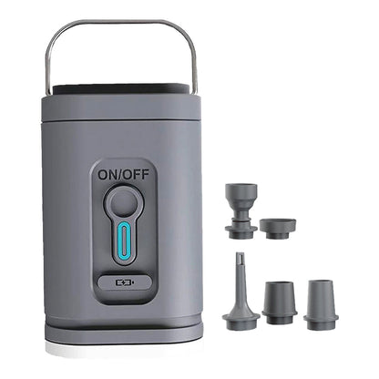 Mini Electric Air Pump with LED Light Rechargeable Portable Outdoor Pump for Pool Floats Air Bed Mattress Swimming Ring