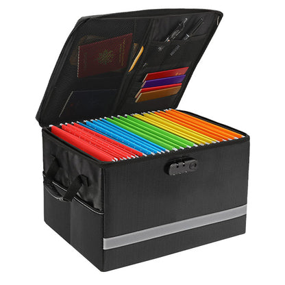 Fireproof Document Box with Combination Lock