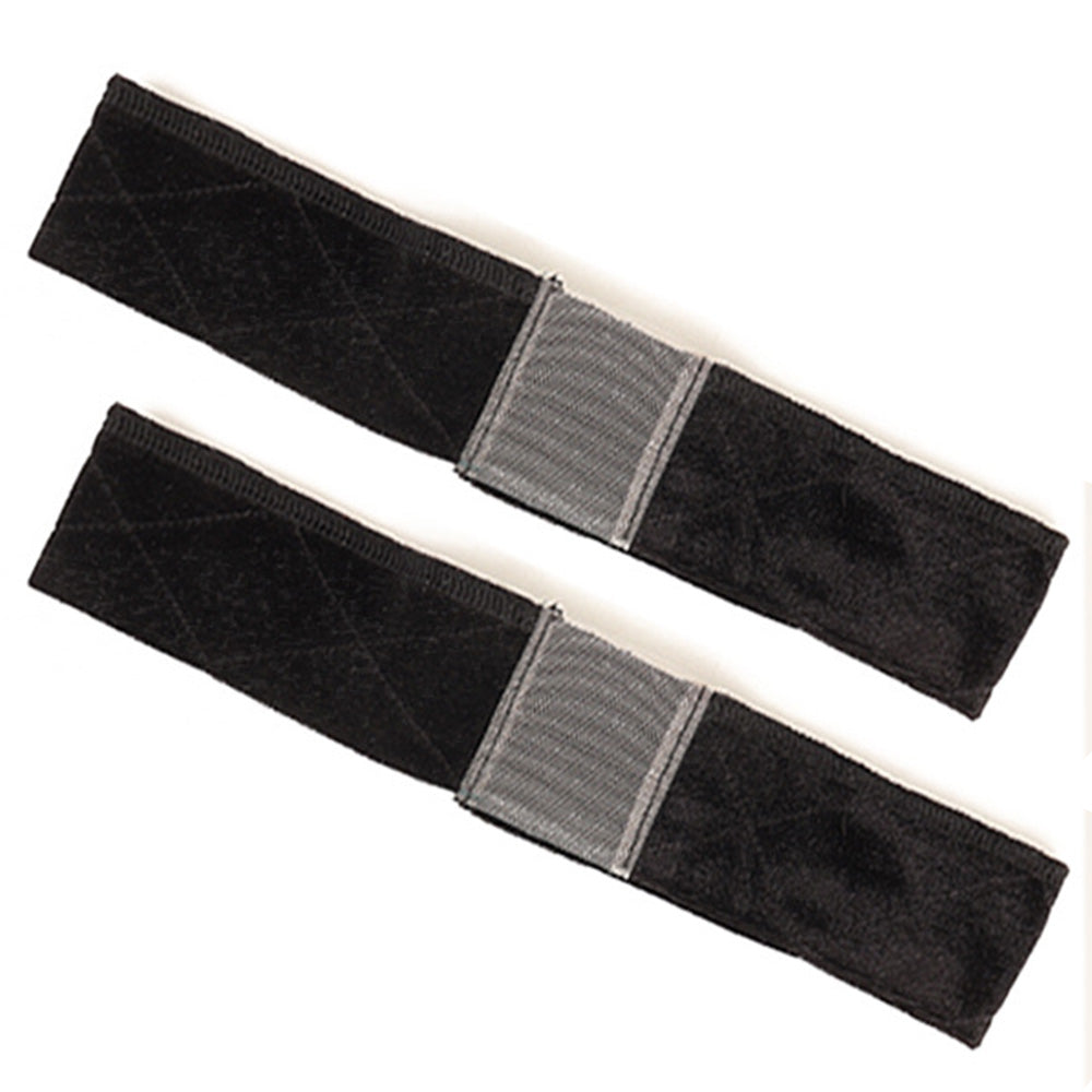2 Piece Adjustable Velvet Wig Grip Headbands-Black