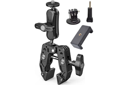 Super Clamp Camera Clamp Mount Monitor With Action Camera Adapter Phone Clamp Mount