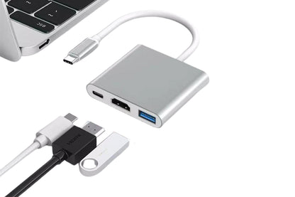 3 in 1 USB-C to HDMI Adapter Docking Station with USB 3.0 Ports for MacBook Lenovo