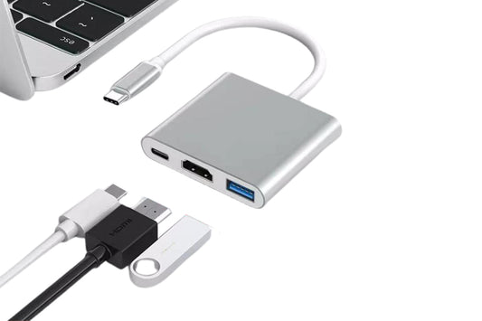 3 in 1 USB-C to HDMI Adapter Docking Station with USB 3.0 Ports for MacBook Lenovo