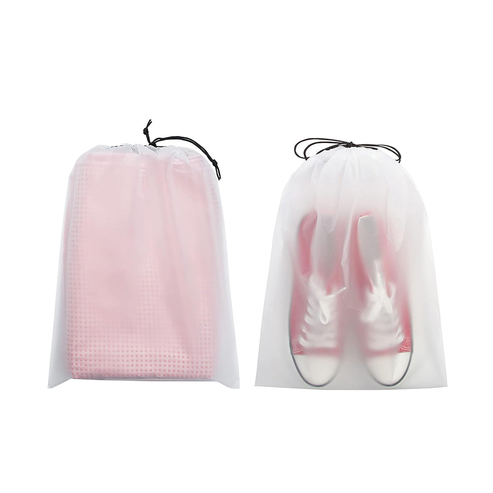 20Pcs Clear Travel Packing Storage Bag Drawstring Shoe Bags Waterproof Dustproof
