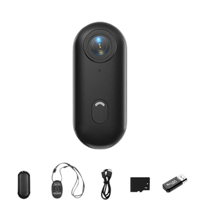 4K Mini Thumb Action Camera ââ‚?Portable Wearable Body Cam with Rotating Clip Black