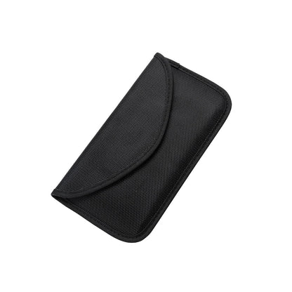 RFID Blocking Phone Pouch Wallet Case for Cell Phone Car Keys Bank Cards Black