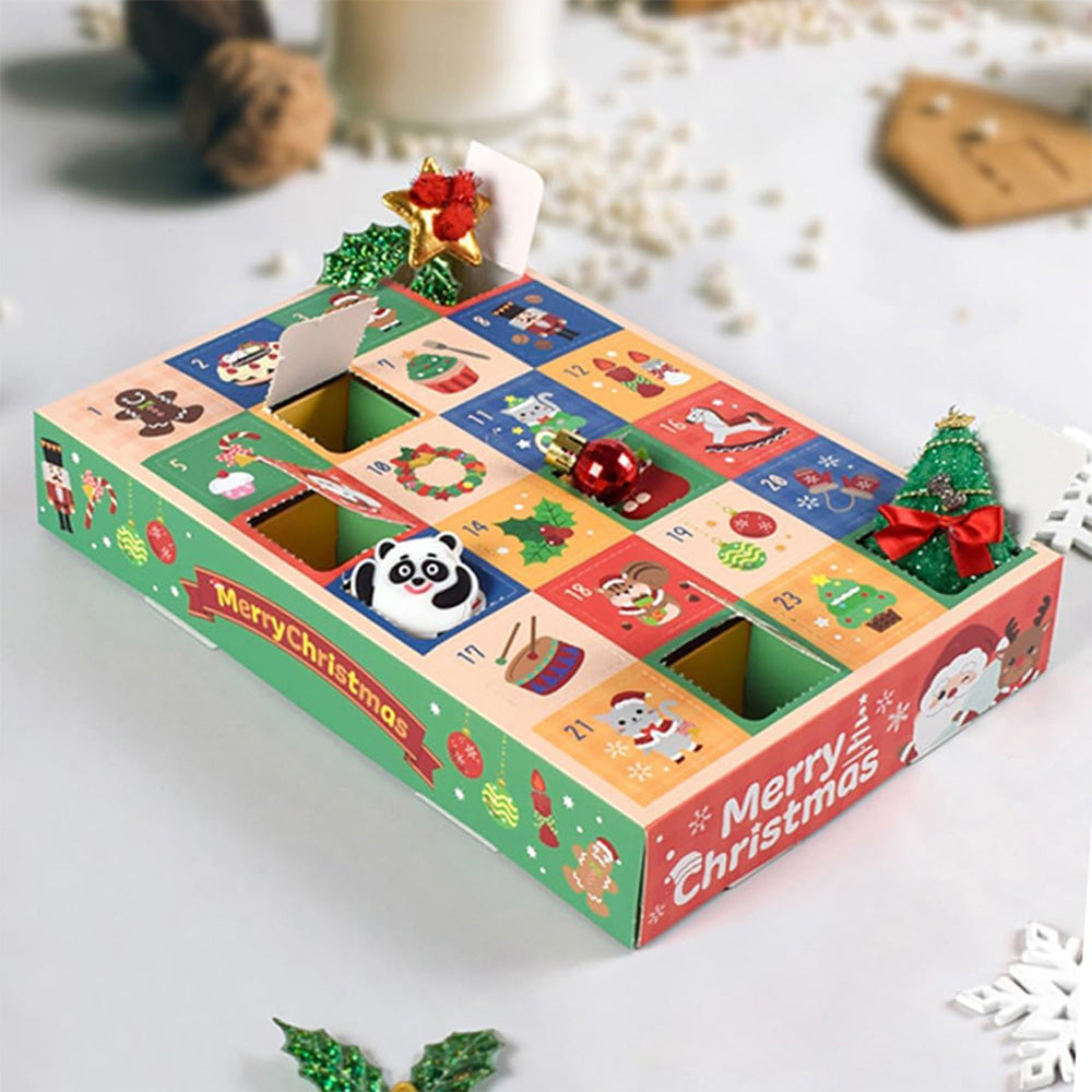 5Pcs Empty Christmas Advent Calendar Boxes to Fill 24 Days Countdown Calendar for Xmas Goody Ornaments