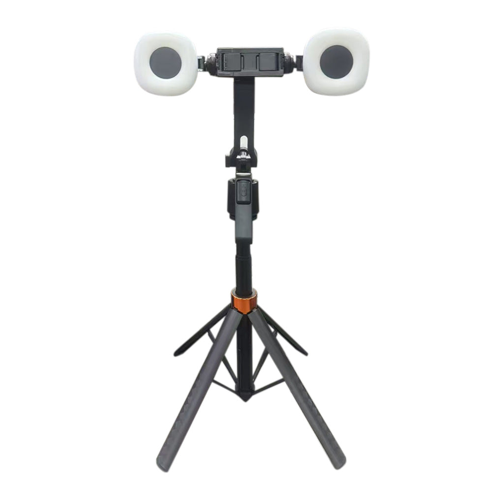 AI Face Tracking Selfie Stick Tripod with Light