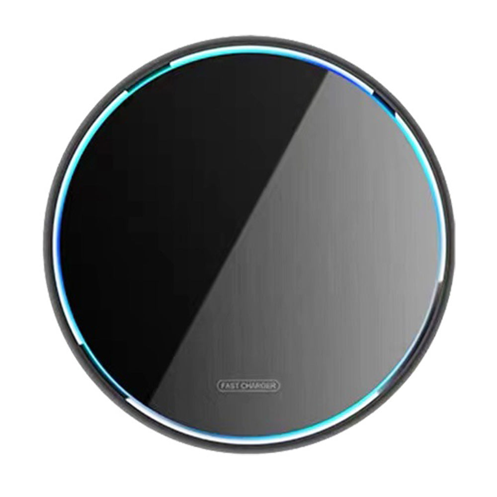 Fast Wireless Charger Pad with Mirror Surface for Phone-Black