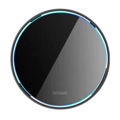 Fast Wireless Charger Pad with Mirror Surface for Phone-Black
