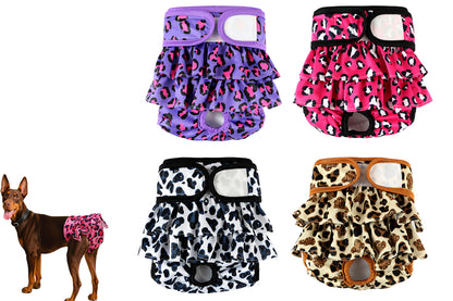 4Pcs Washable Reusable Female Dog Diapers