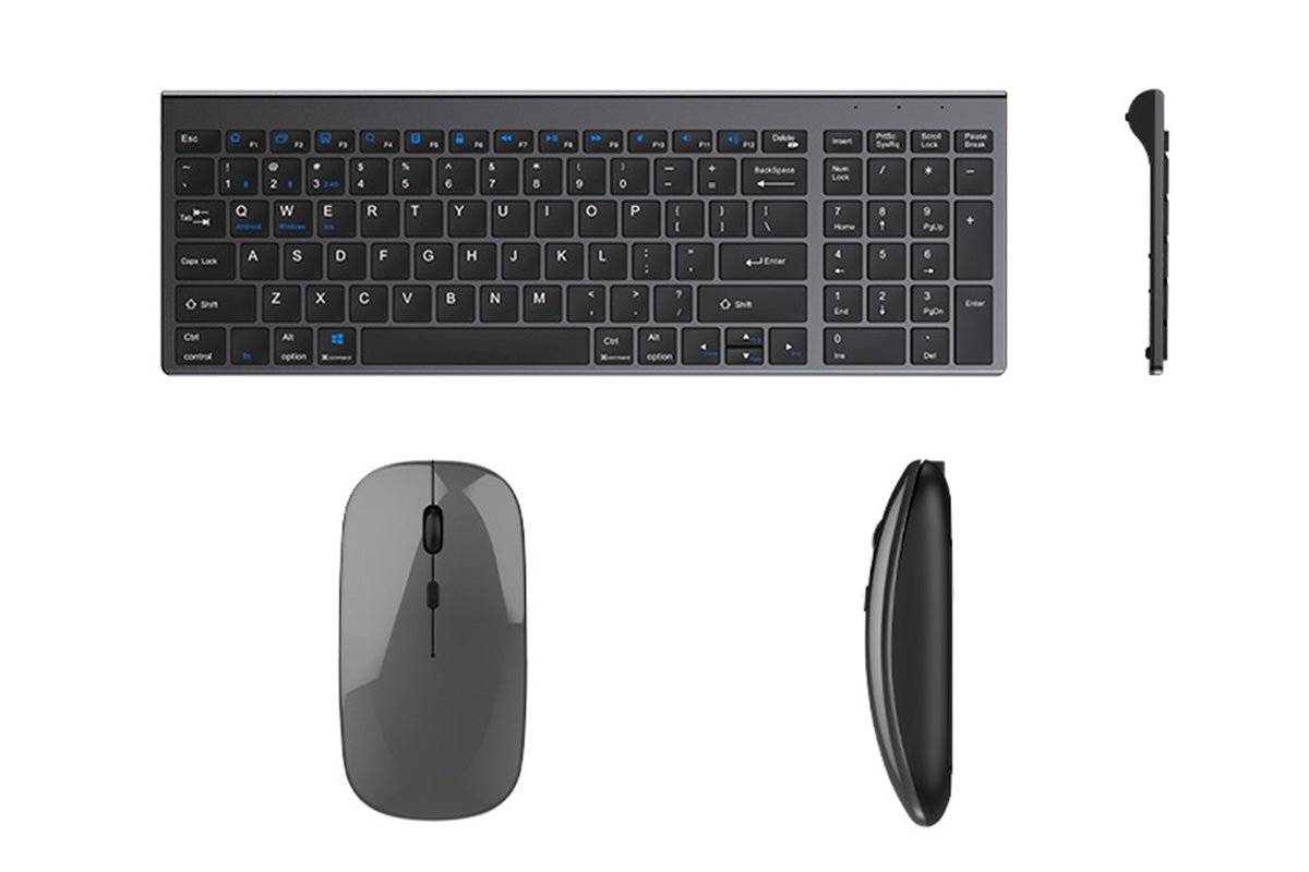 Triple Modes Bluetooth Wireless Keyboard And Mouse