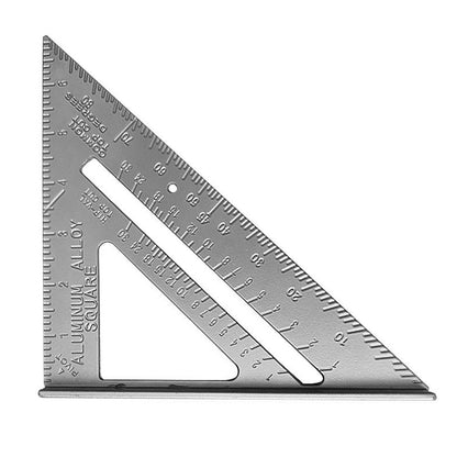 7-inch Double Sided Engraved Rafter Square for Woodworking