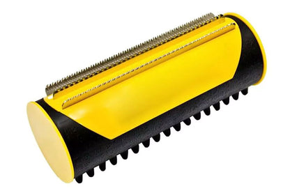 2Pcs Two Sided Pet Grooming Brush Hair Shedding Trimmer Comb Dog Cat Hair Fur Removal-Yellow