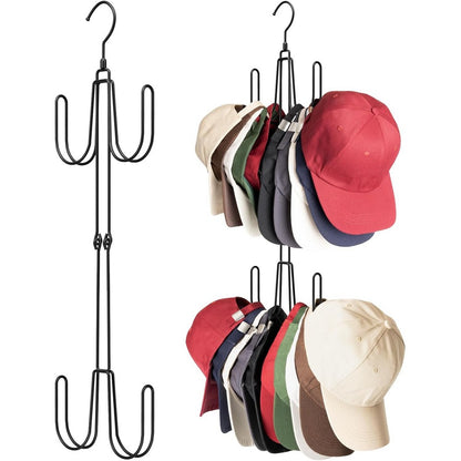 2Pcs Hat Hangers for Closet Stainless Steel Hat Organizer