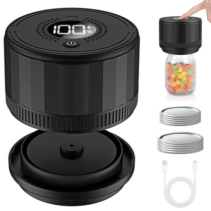 Electric Mason Jar Vacuum Sealer Kit for Food Storage & Preservation