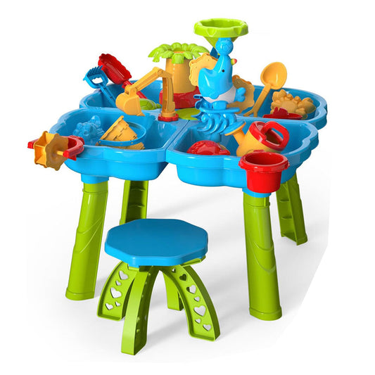 Sand Water Table Toy Set for Toddlers Outdoor Sand and Water Playing Beach Toys Style 1