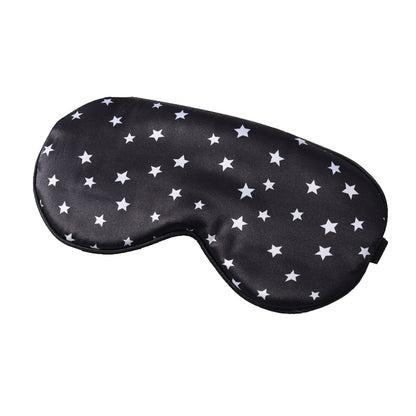 Silk Travel Sleeping Mask Pure Mulberry with Adjustable Strap Silk Eyepatch Mask -Black