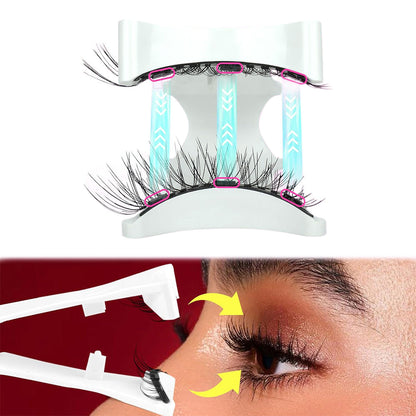 4 Pairs of False Eyelash Set Curler Clip Quantum Kit 3D Eye Lashes Tool Style 1