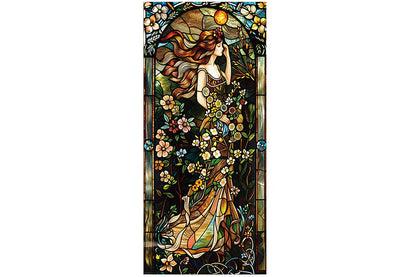 Static Cling Window Film Frosted Stained Glass Sticker Fairy Decor Glass Privacy Film