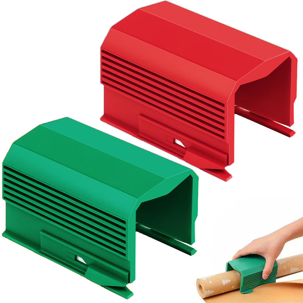 2Piece Christmas Gift Wrap Cutter Wrapping Paper Cutter