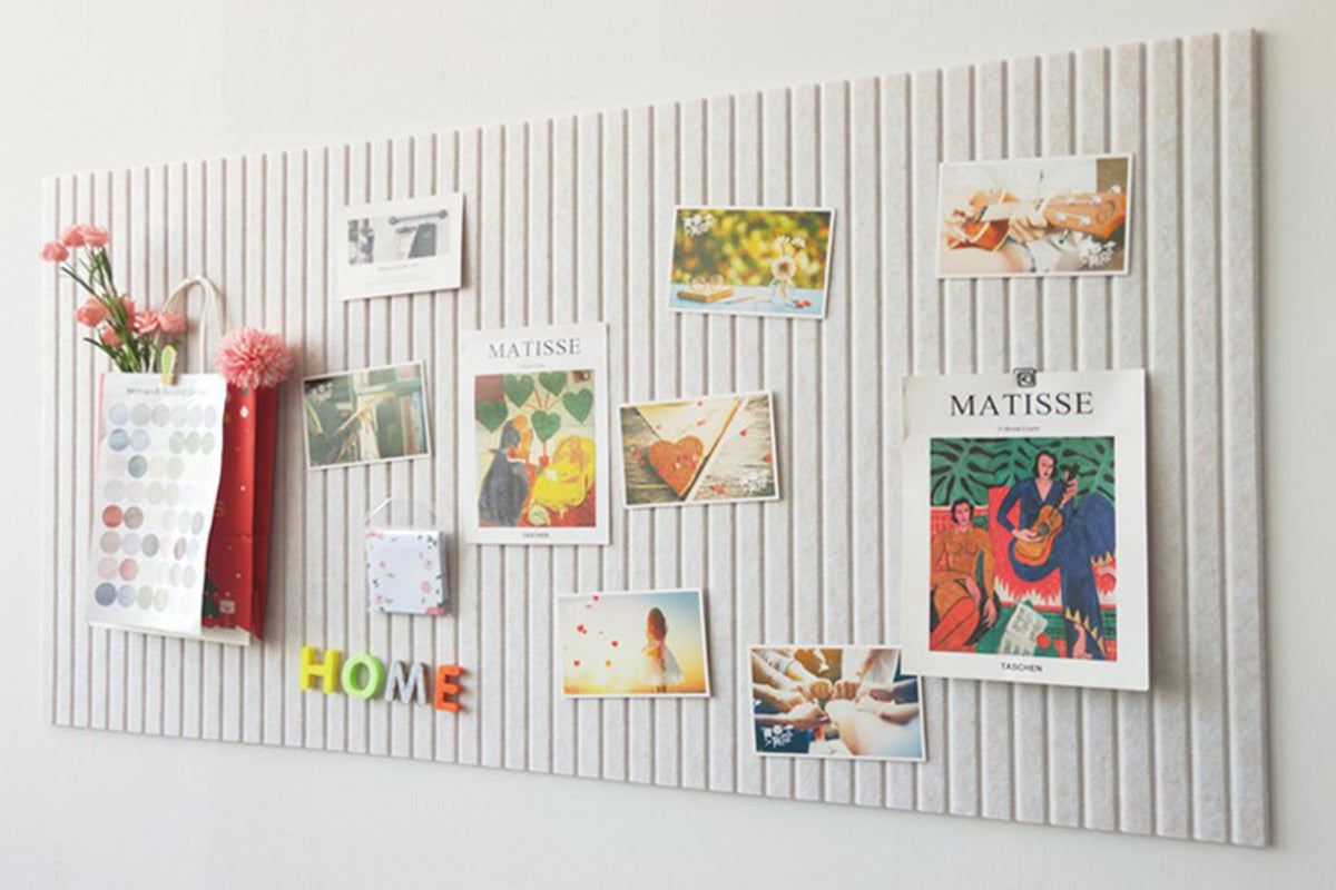 Felt Wall Tiles Self Adhesive Felt Bulletin Board Tiles Push Pin Organizer Board -Camel