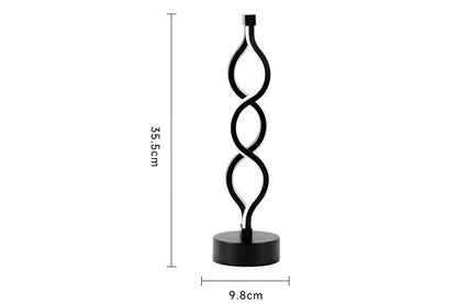 Bedside Lamp 3-Way Dimmable Spiral LED Table Lamp Nightstand Desk Reading Light