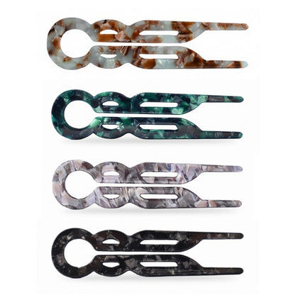 4PCS Acetate Hair Pins for Women Elegant Hair Accessories