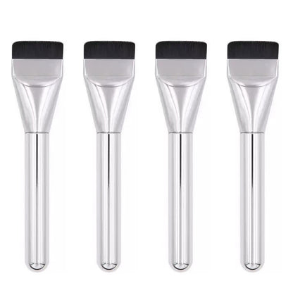 4 Pack Flat Foundation Brush Straight Head Makeup Brush for Liquid Foundation Face Mask