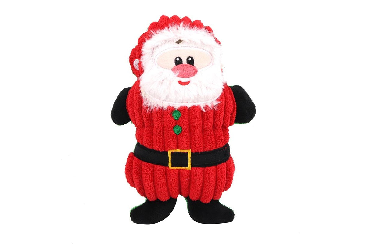 Christmas Squeaky Plush Soft Dog Toys Interactive Durable Dog Chew Toys-Santa Claus