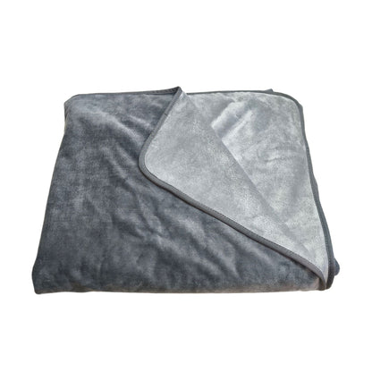Water-Resistant Reversible Flannel Blanket-Grey