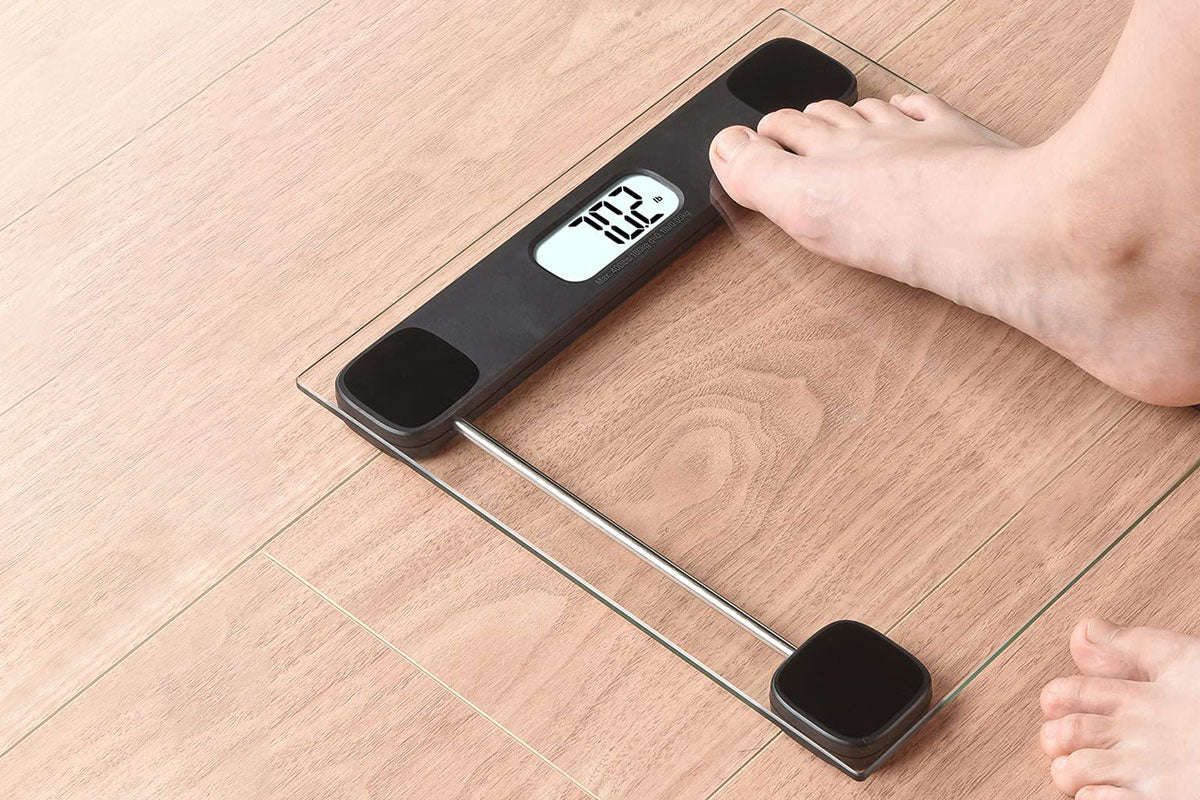 Glass Bathroom Scale For Body Weight 180KG Electronic Digital Backlit Weight Scale