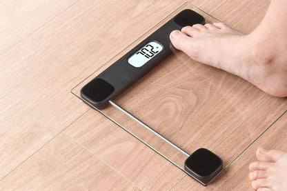 Glass Bathroom Scale For Body Weight 180KG Electronic Digital Backlit Weight Scale