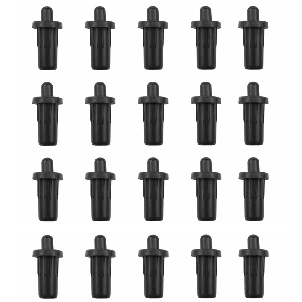 50 Pieces Plastic Spring Pivot Pins for Plantation Shutters - Black