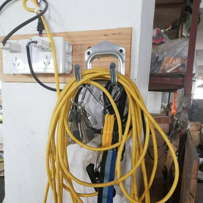 4Pcs Tool Hanger Hooks with Screws Wall Mounted Garage Hooks Tool Organizer for Home Garden